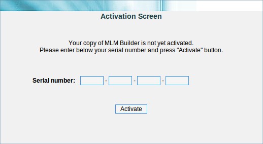 Activation window