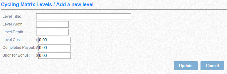 Cycling matrix levels setting